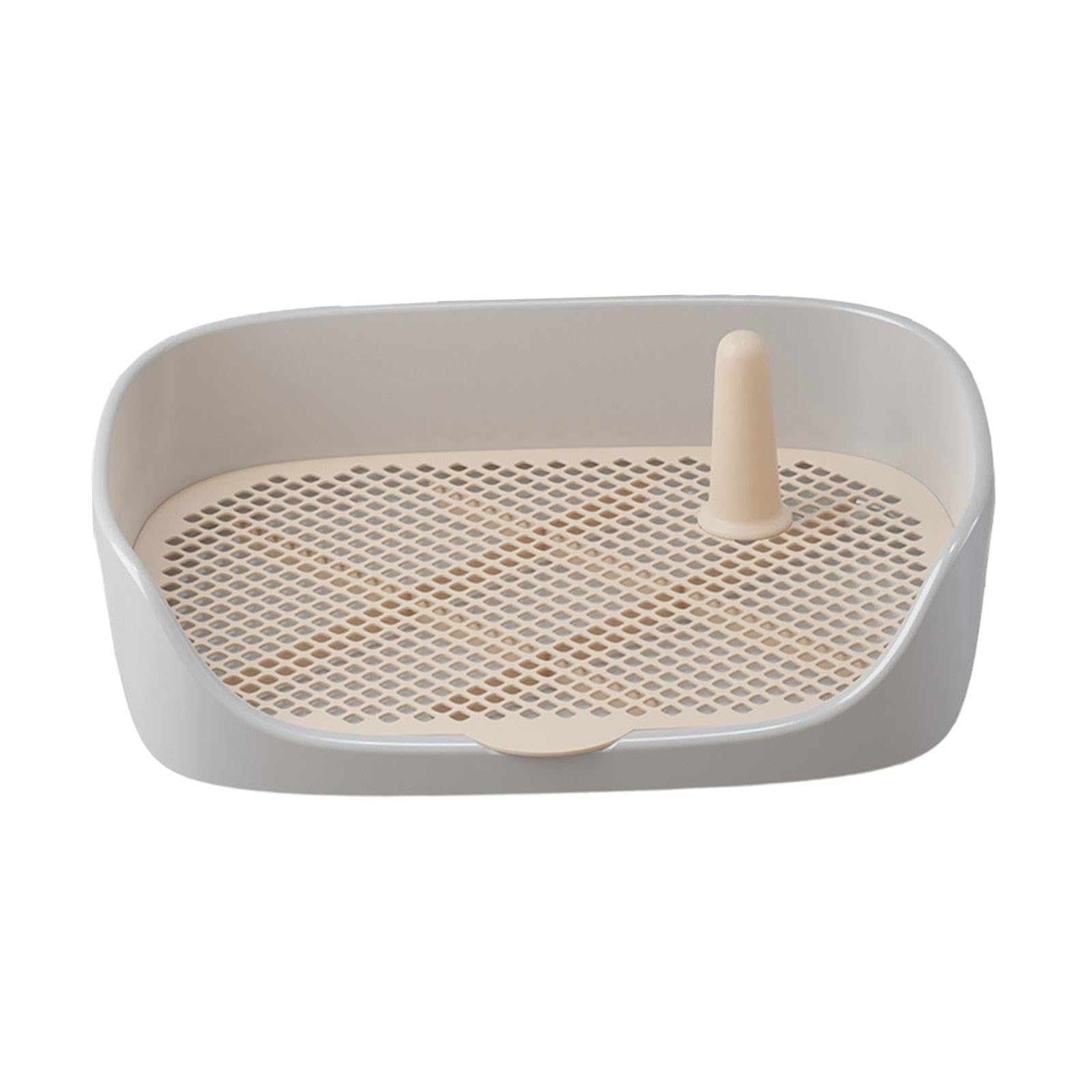 Colcolo Dog Toilet Training Potty Tray, Dogs Training Pad Toilet Litter Pan Toilette Loo Pets for Small Medium Large Dogs, Indoor Outdoor, Bunny, Gray 40x30x11cm