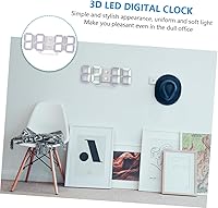 Vista 8 de Clock Alarm LED Alarm Clock LED Wall Clock reloj de pared LED Digital Wall Clock Alarms Alarm Clocks Electric Alarm Clock Digital Desk Clock LED