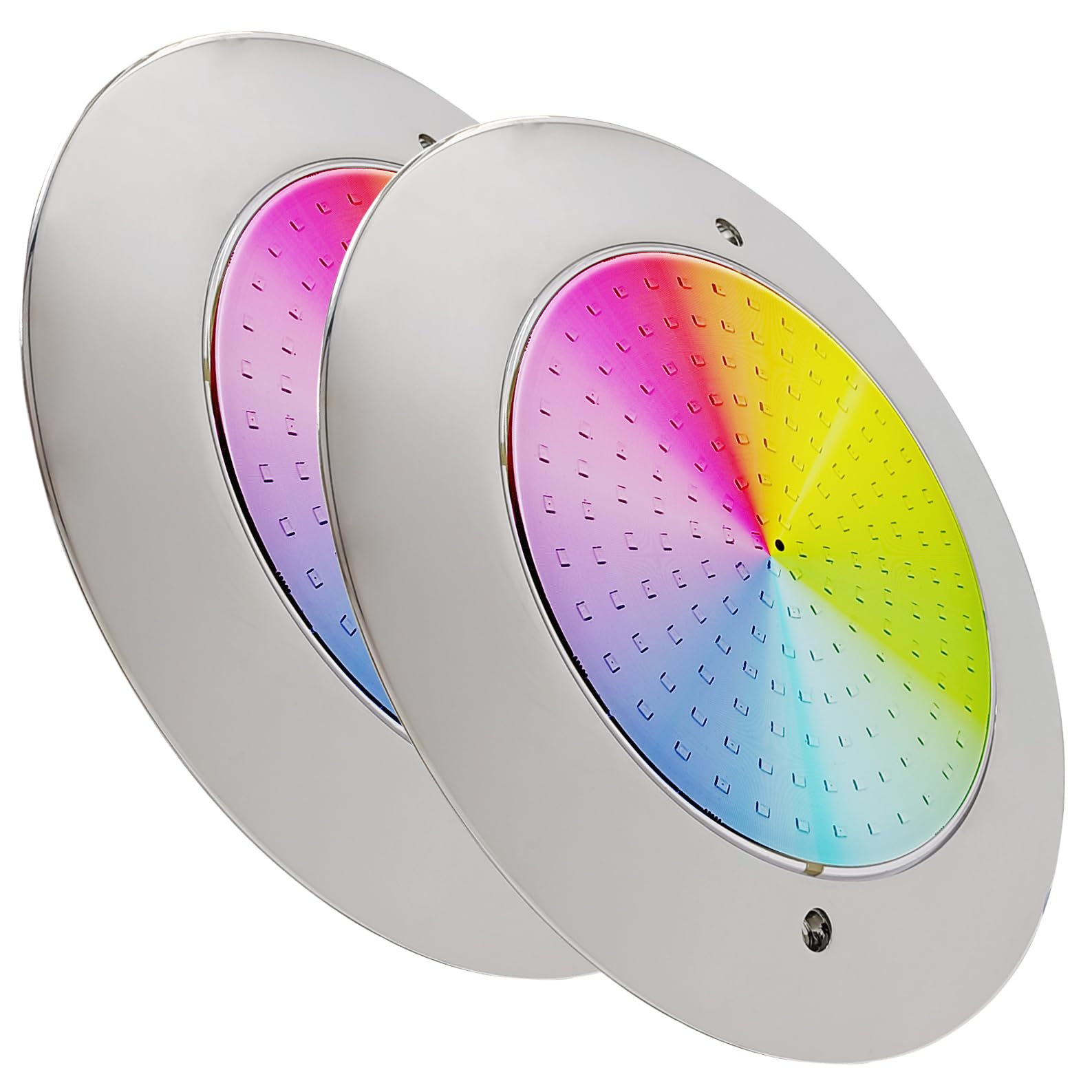 LED ATOMANT 2 LED Poolstrahler Edelstahl 12W RGB IP68 | Edelstahl, Aufputzmontage, Durchmesser 25cm