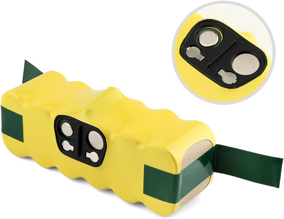 BAKTH 14.4V Irobot Battery Replacement for Roomba: 4500mAh NI-MH Battery for Robot Roomba R3 500 600 700 800 900 Series 500 510 531 535 540 550 552 560 570 580 595 620 650 660 700 760 770 780 790