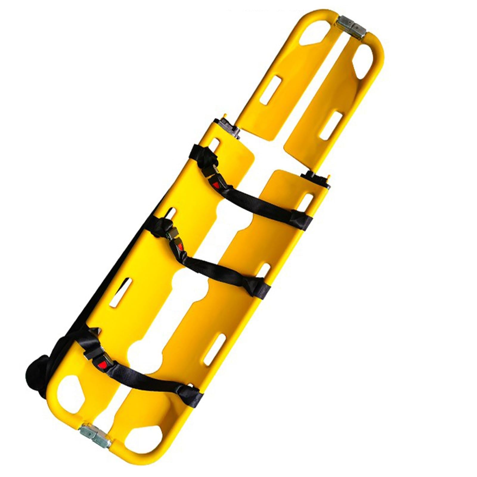 XNSHUNHOYN Foldable Scoop Stretcher, Ambulance Stretcher, EMT Backboard Immobilization, Foldable Stretcher, Emergency Rescue Casualty Evacuation, with Safety Straps, for Patient Transfers