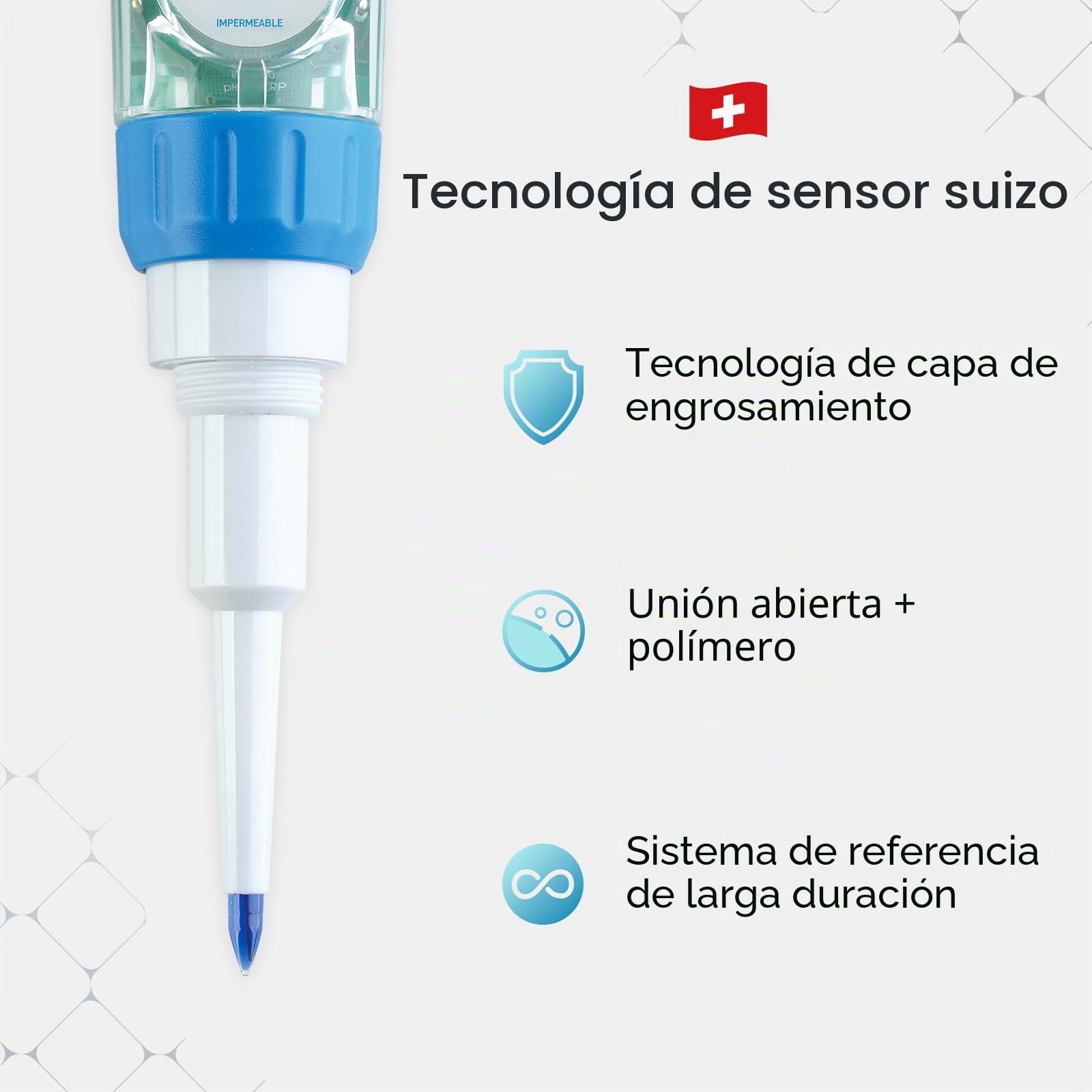 Apera Instruments PH60S-Z - Kit de probador de pH de lanza inteligente