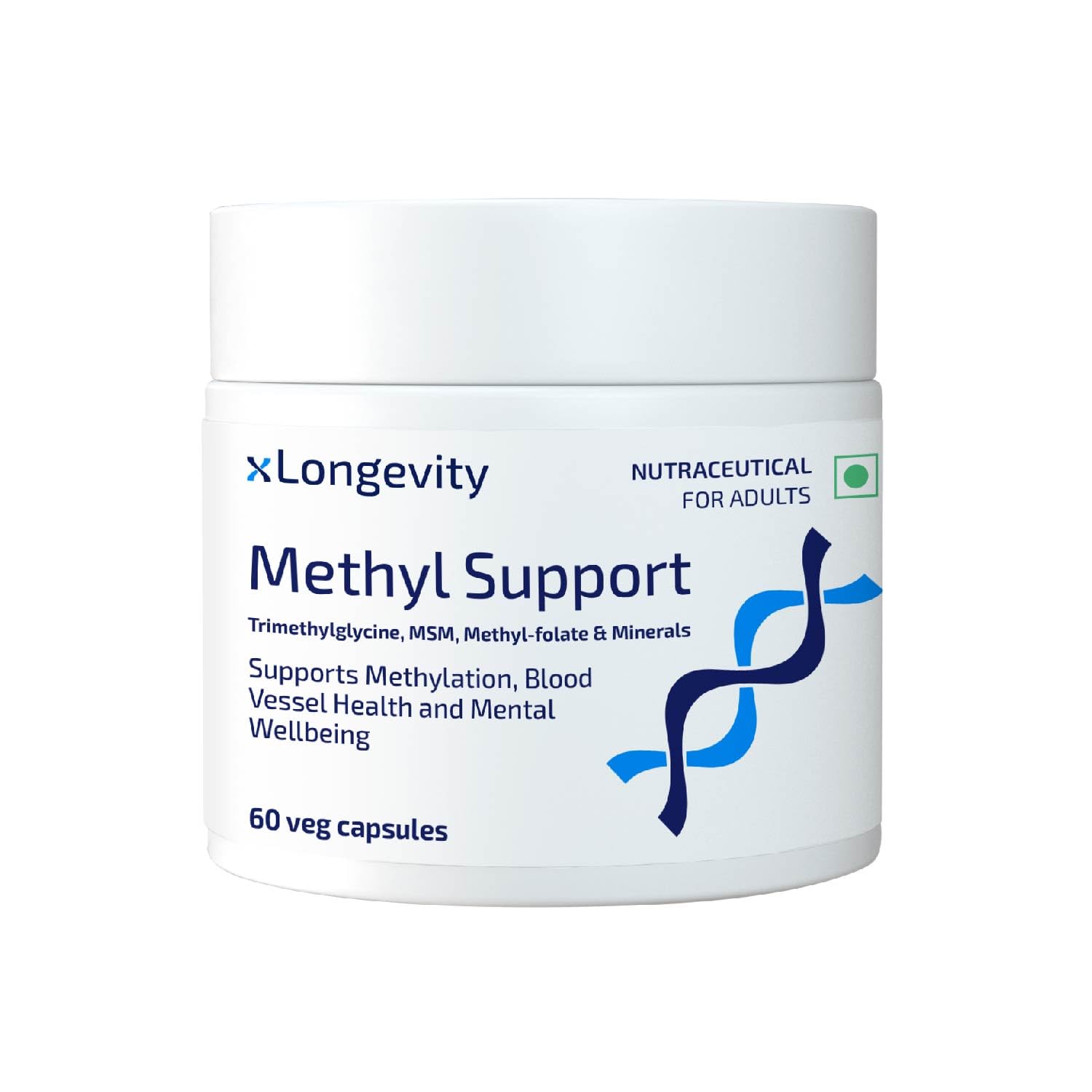 xLongevity Methyl Support | Advanced Methylation & Cardiovascular Formula with MSM, L-5-MTHF, TMG, Manganese & Molybdenum | 1100mg | 60 Capsules-image-19
