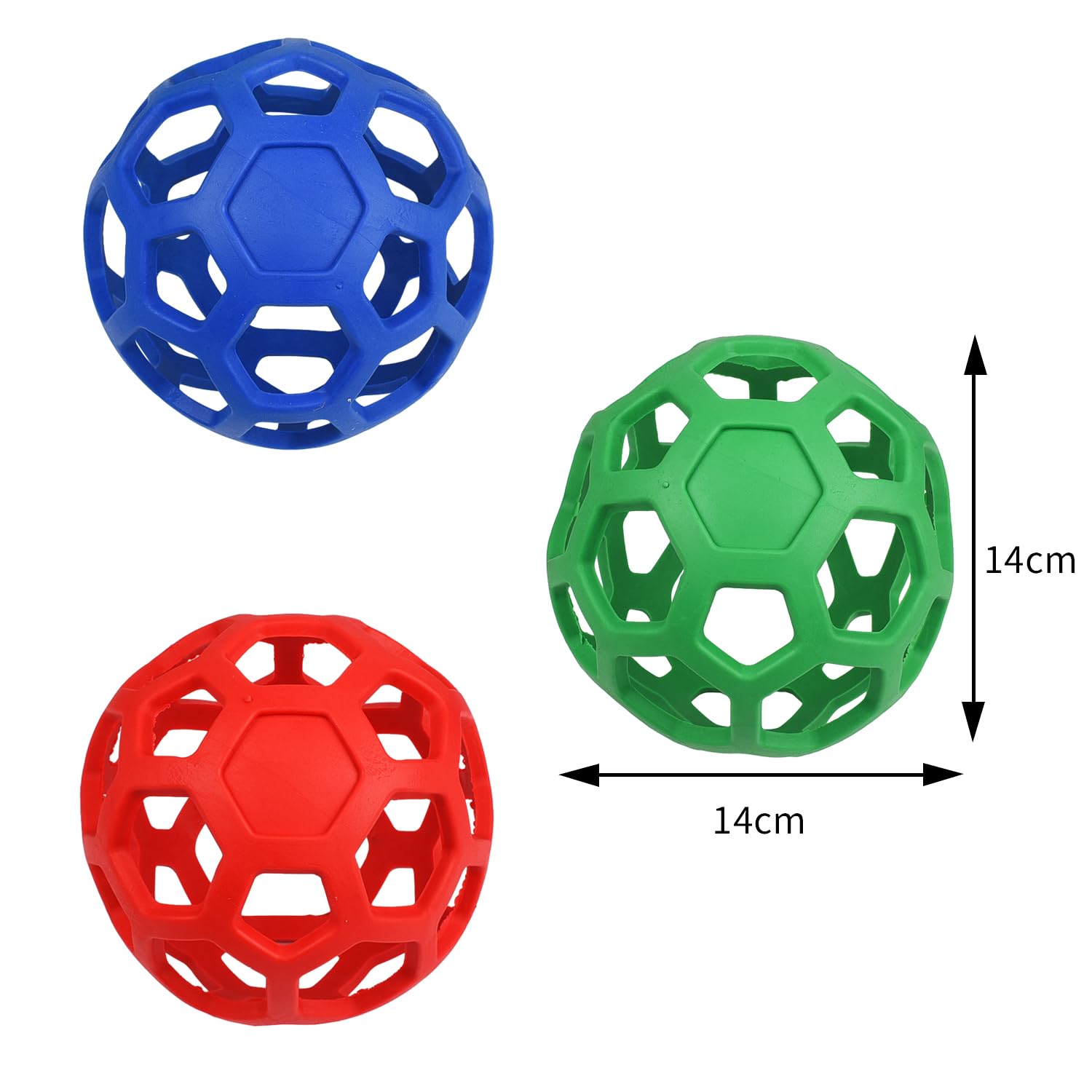 AOVNA Tortoise Treat Ball Feeder - Hollow Ball Fruit & Vegetable Feeder Holder for Turtle Horse, Rabbit (Red) - Image 2