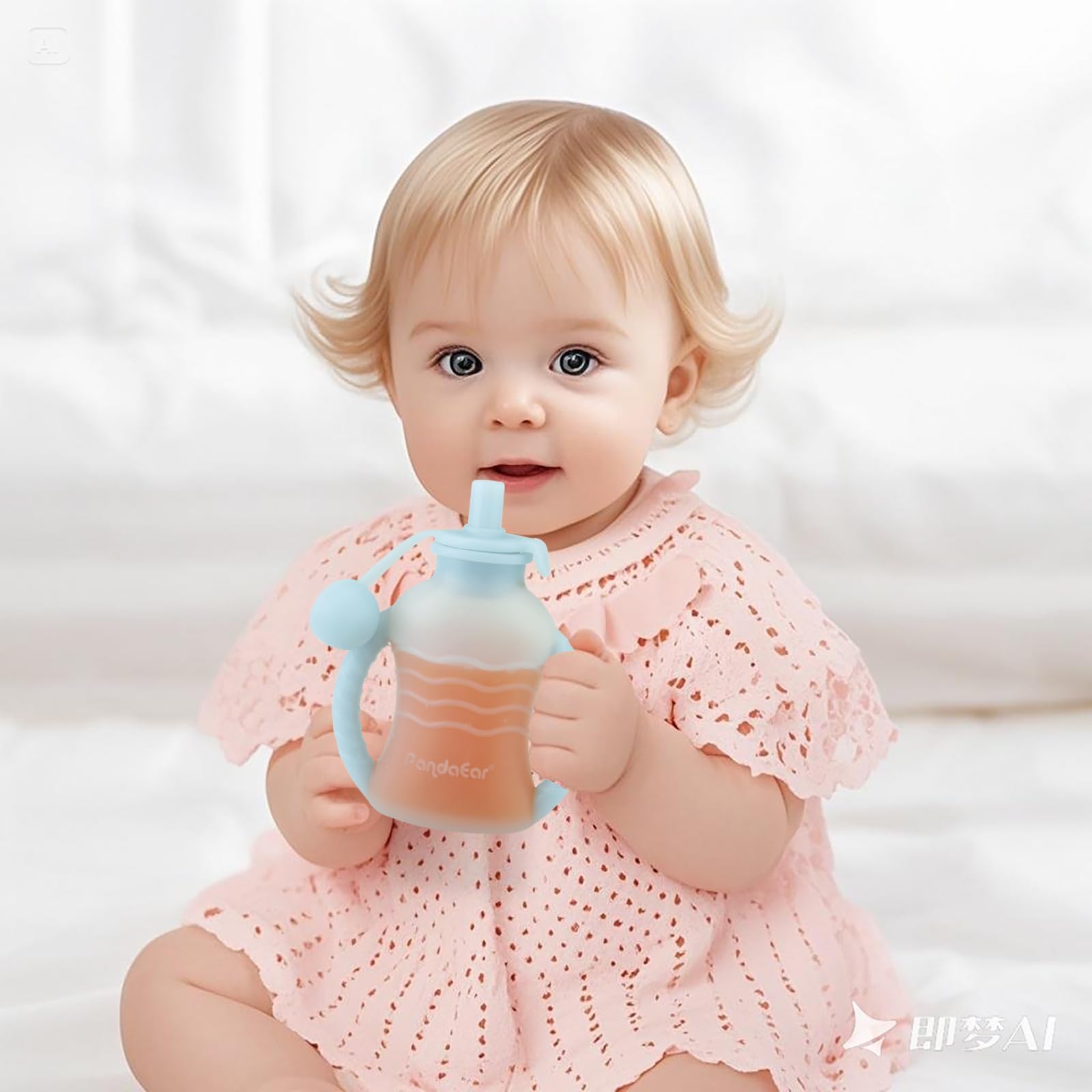 PandaEar Lot de 3 Gourdes Réutilisables en Silicone pour Nourriture Bébé avec 3 Cuillères Doseuses & Entonnoir | Pochette de Conservation Alimentaire 120 ml avec Poignée | Gourdes Squeeze sans BPA pou
