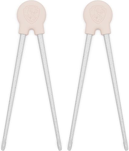 Lalo Palillos de la Patrulla Canina para niños - Juego de 2 palillos de entrenamiento hechos de silicona y paja de trigo ecológica PP - Edades de 2