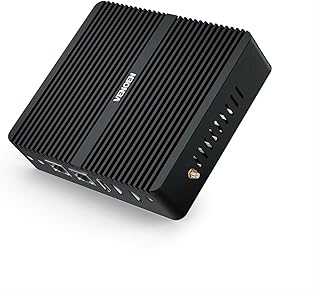 Fanless Mini PC 12th in-tel Alder Lake N100, Windows 11 Pro Mini PC 16GB RAM 256GB M.2 SSD, 2xGigabit Ethernet, 4K UHD 3 Display, Dual Band Wi-Fi, BT 4.0, Home/Business Mini Desktop Computer