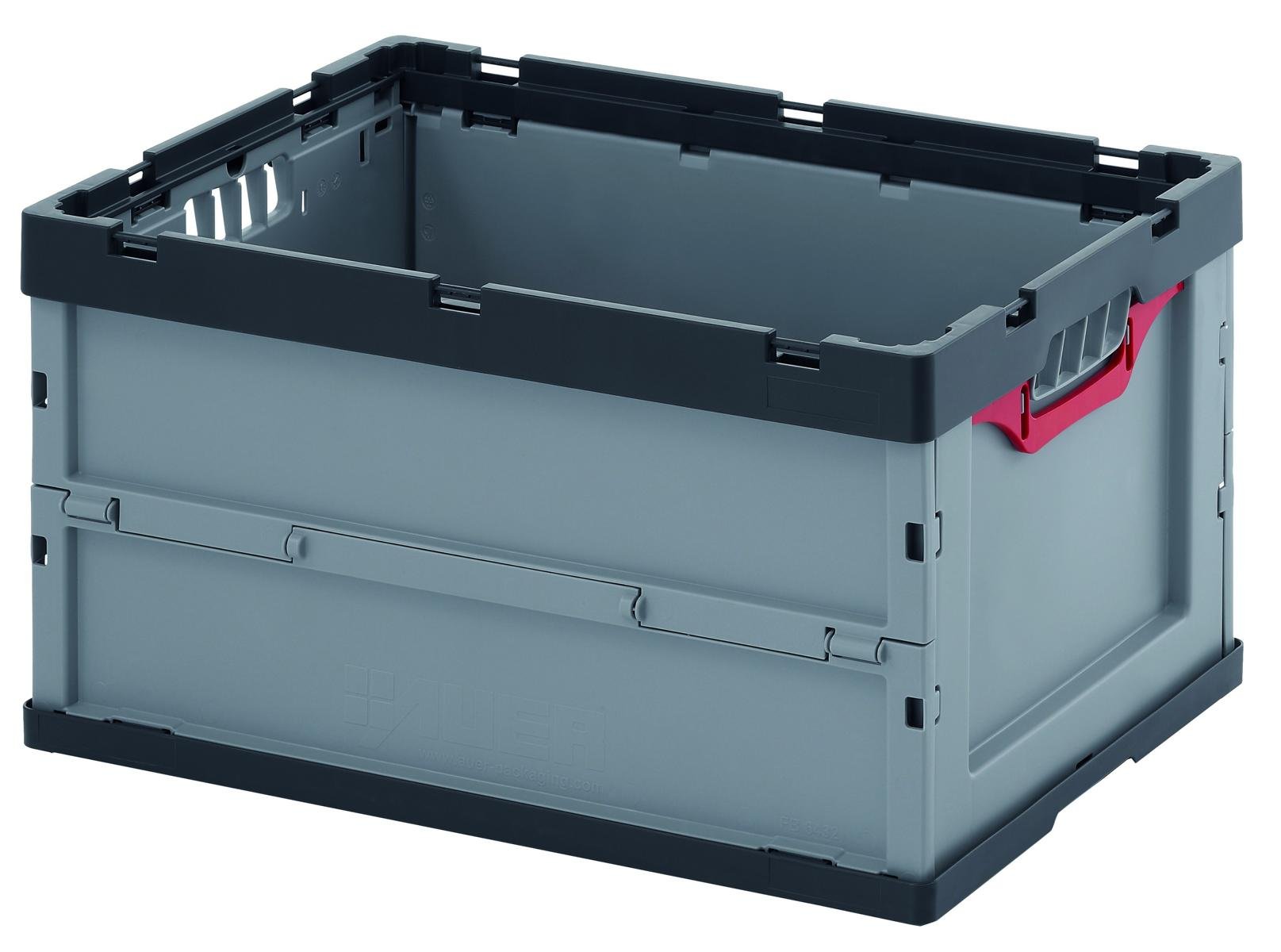 Professional Eurobox, PP, 60 x 40 x 32 cm, 59 L, klappbar, mit Handgriff, max. Produktbelastung 20 kg, grau Professional Eurobox, PP, 60 x 40 x 32 cm, 59 L, klappbar, mit Handgriff, max. Produktbelastung 20 kg, grau