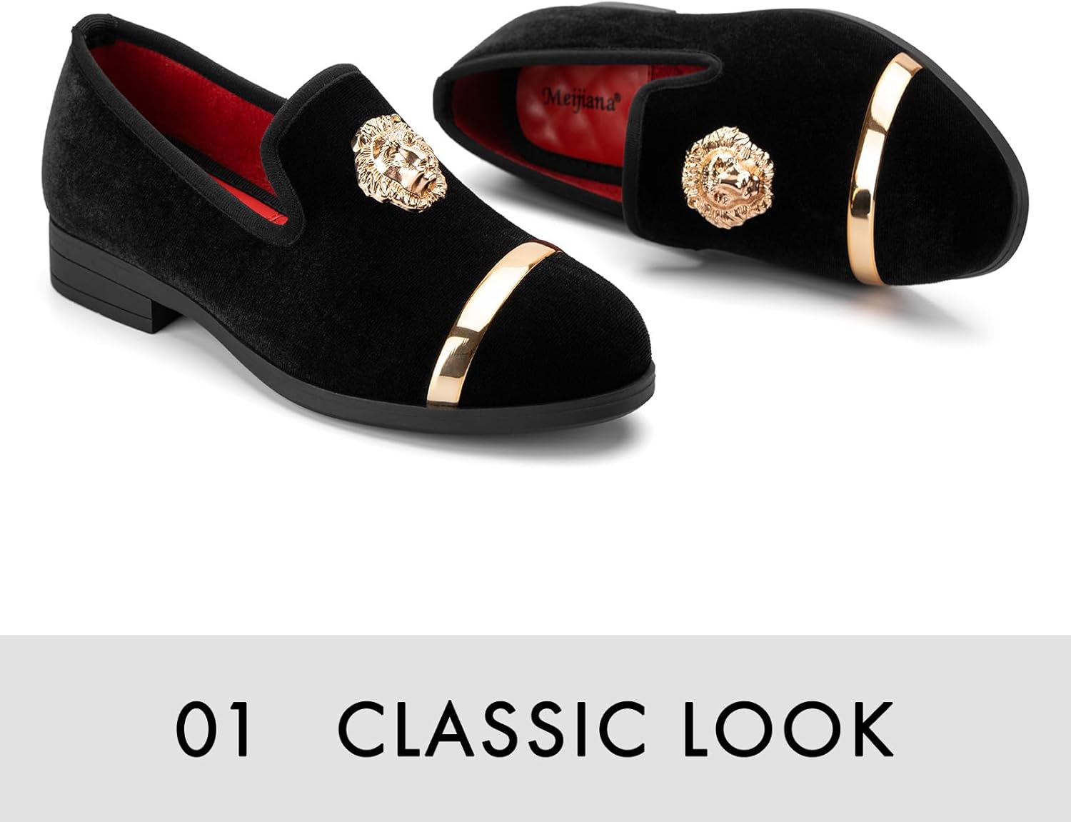 Meijiana Boy's Loafers Slip-On Dress Shoes Dress Formal Tuxedo Shoes - Image 2