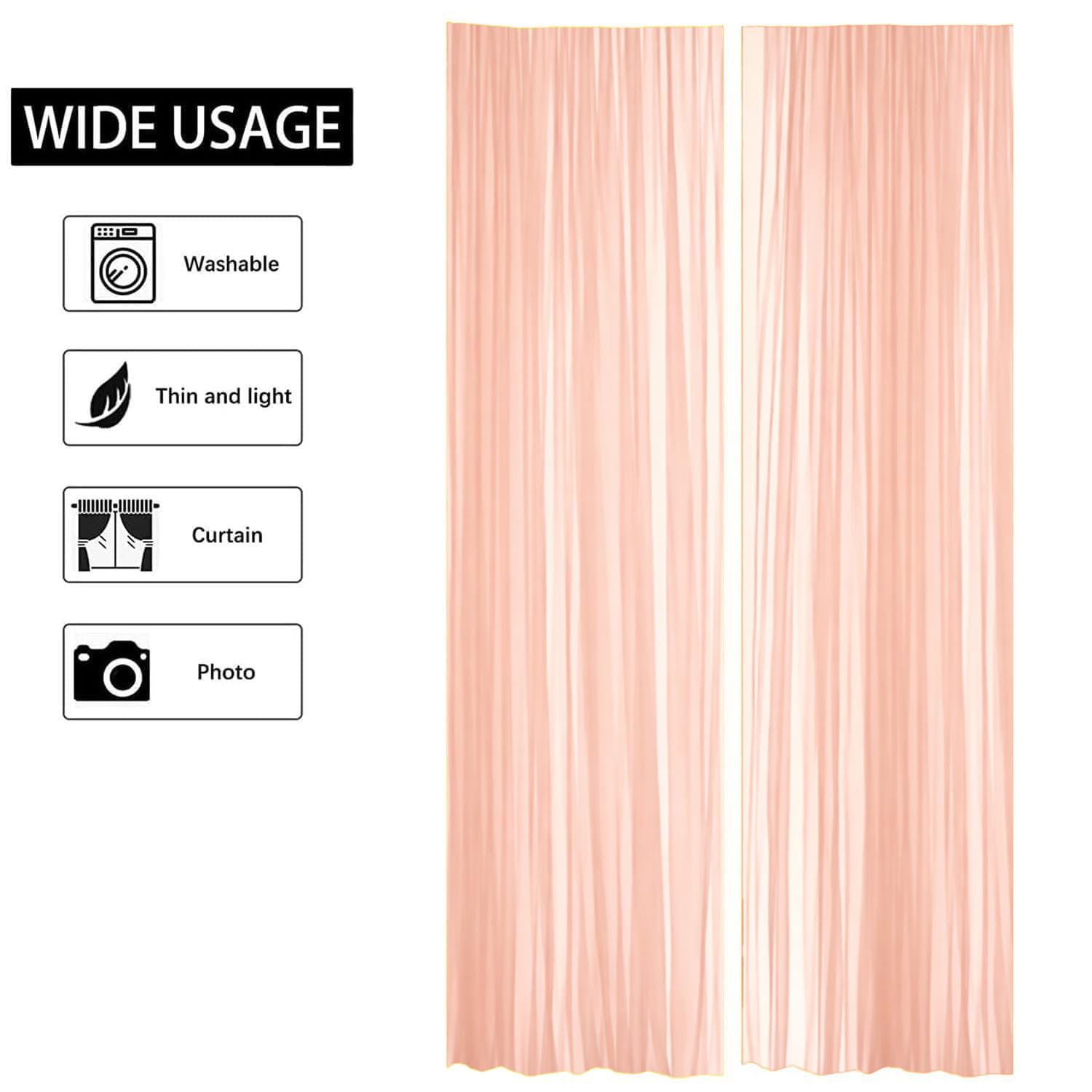 Peach Net Backdrop - Elegant Party Decorations -3 Peach Net Backdrop - Elegant Party Decorations -3