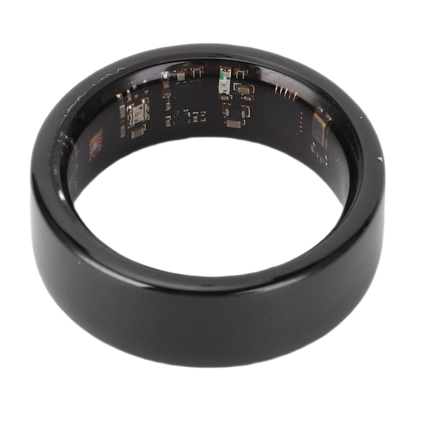 Alomejor Smart Ring, Thin Lightweight Fitness Ring with Sleep Monitoring Step Counting Control IP68, for 8.0 IOS 12.0 and Above (Size 9(ID 18.9mm / 0.74in C 59.5mm / 2.34in) 16mAh)