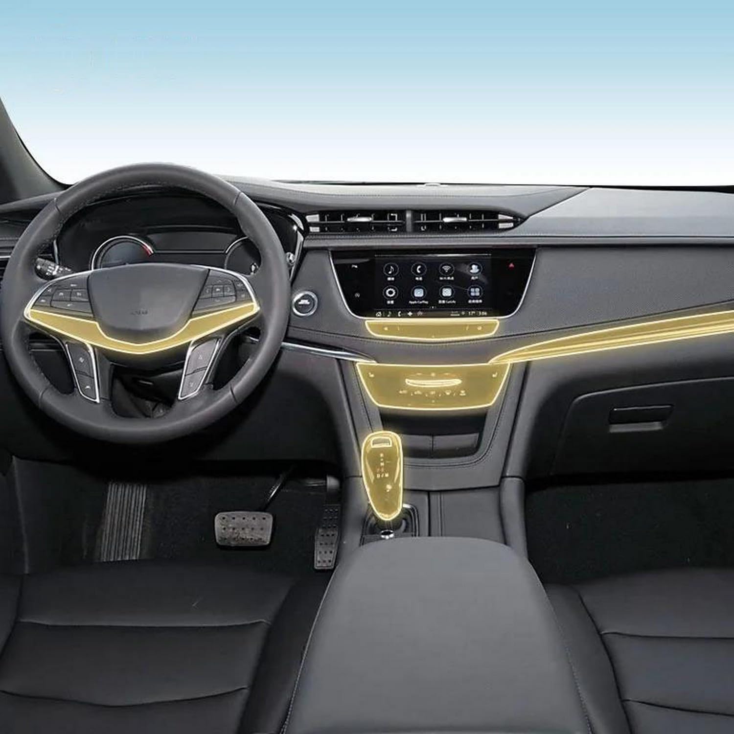 Film de protection PPF mat Cadillac XT5 intérieur anti-rayures de luxe