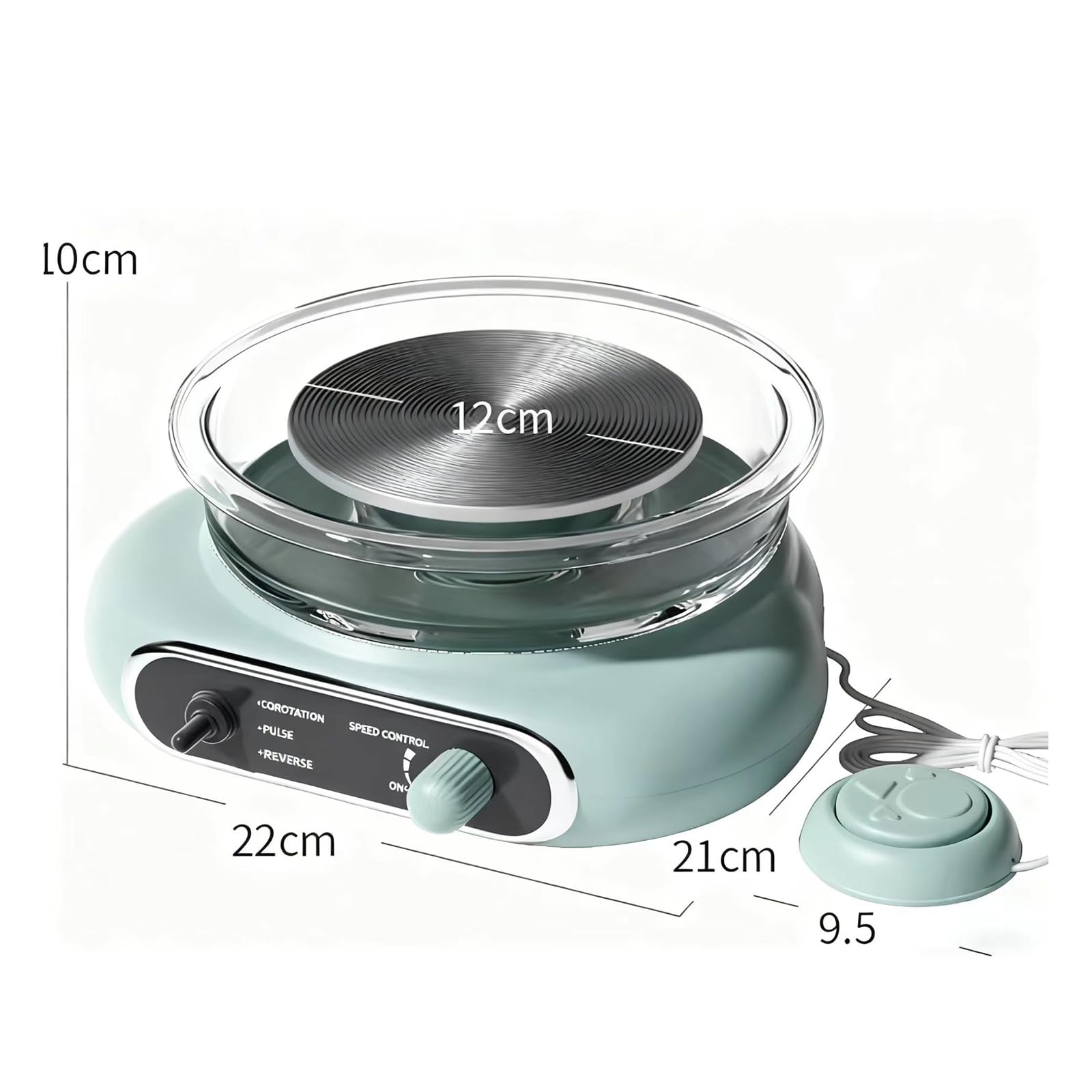 COYEUX Mini Ruota per Ceramica Elettrica per Bambini E Adulti, Kit Completo per Ceramica con Pedale - Piatto Girevole in Argilla Ceramica Adatto Ai Principianti per Fai da Te, Scuola E Uso Domestico