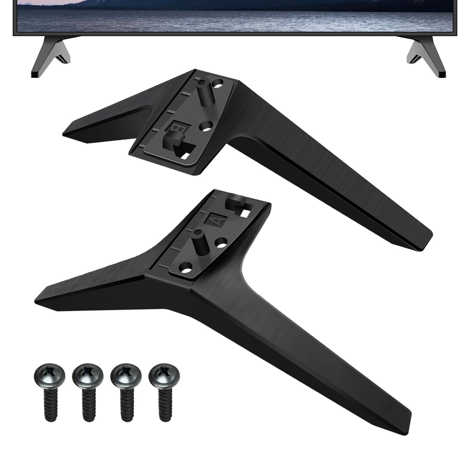 Pieds de Rechange pour TV LG,Support TV Compatible pour LG Support de Smart TV Pied de Tele avec Vis Support de Remplacement 49,50,55,Numéro de pièce: MAM649841 (49 50 55 Pouces)