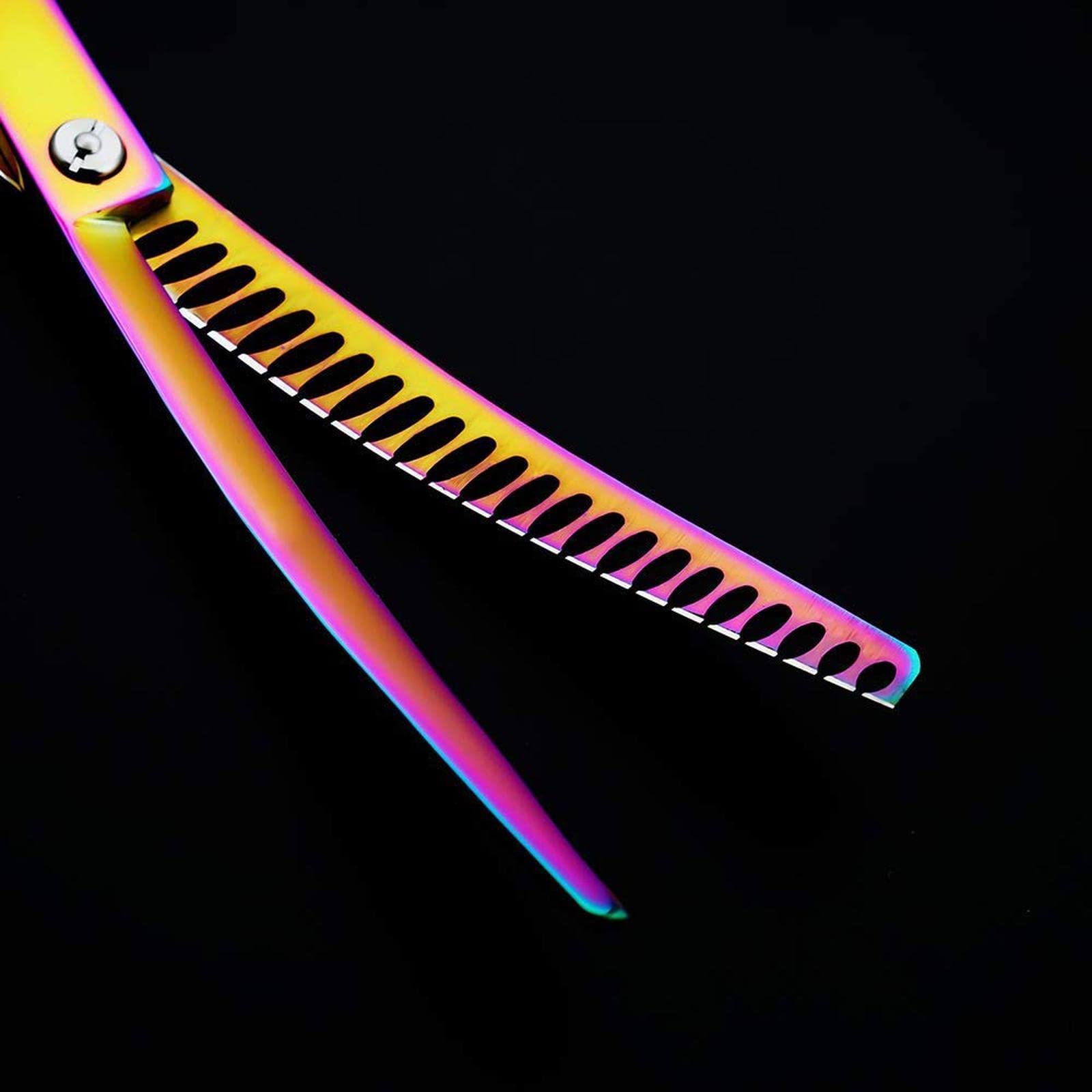 Amazon.co.jp: 雪樱千美 セニングシザー ペット 8.0インチ カーブ