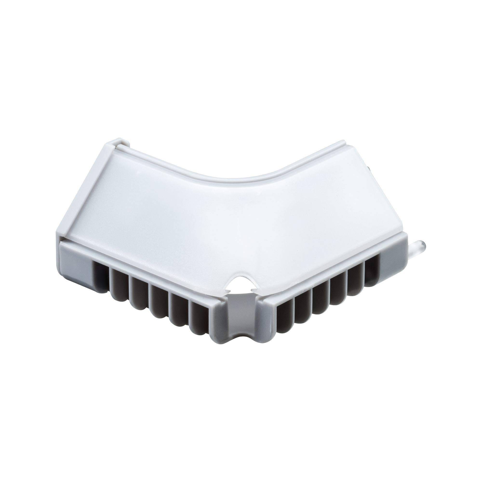 Paulmann 70442 Inside Edge Corner Profile for the Connection of Profiles in the Inside Corners of Rooms 2-Pack Grey Plastic can be Painted or wallpapered Over