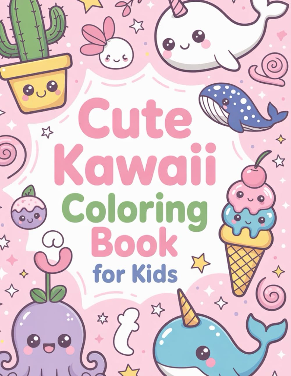 Cute Kawaii Coloring Book for Kids
