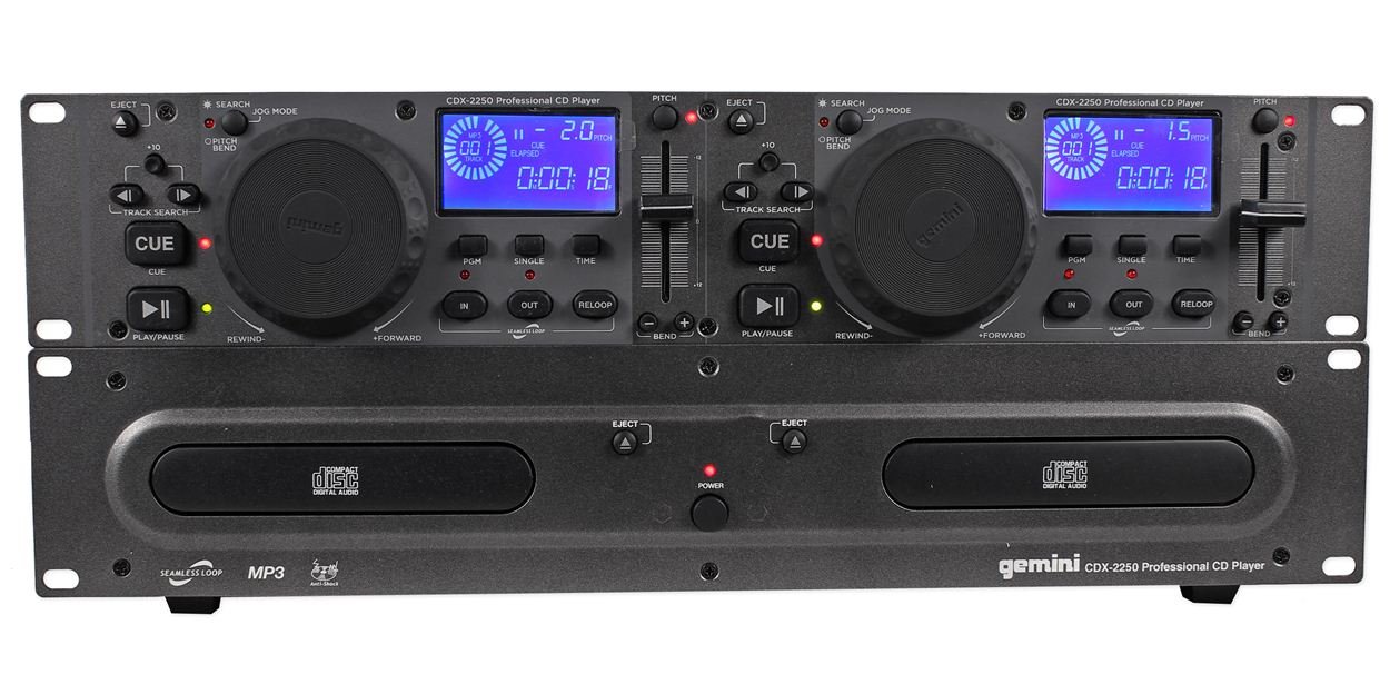 Amazon.com: Gemini CDX2250 Dual 2U CD/Mp3 Mobile Player : Musical