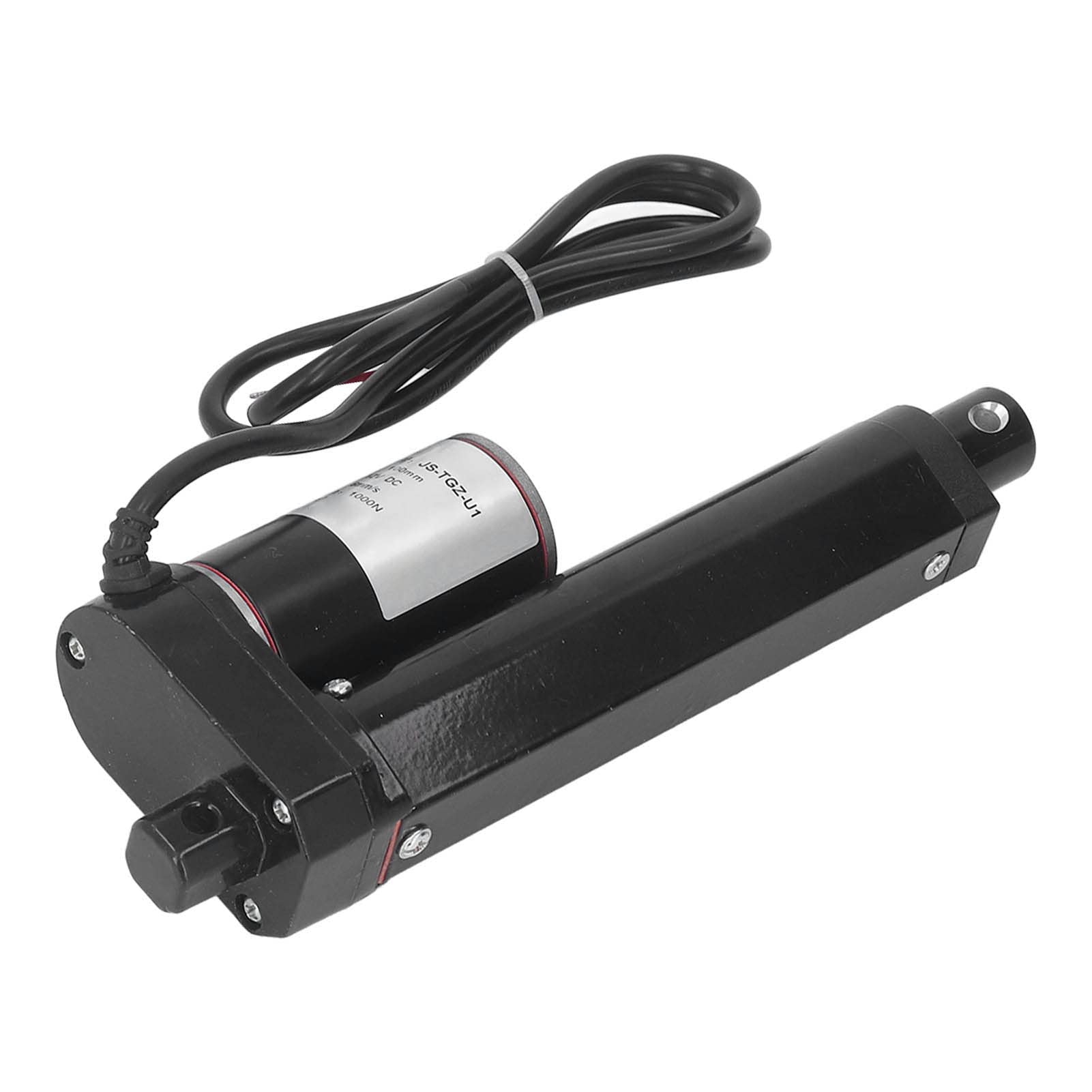 Focket Siłownik Liniowy, Skok 100 Mm i Siła Ciągu 1000 N Siłownik Elektryczny 12 V DC IP65, Wodoodporny Liniowy z obudową ze Stopu Aluminium i Pilotem do Sofy Medycznej (Tylko)