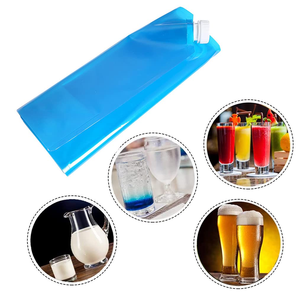 Alomejor Vescica Idratante Da 2 Litri Serbatoio D'Acqua Pieghevole Per Esterno Serbatoio Dell'Acqua Di Apertura Per Ciclismo Campeggio Escursionismo Corsa - Foto 6