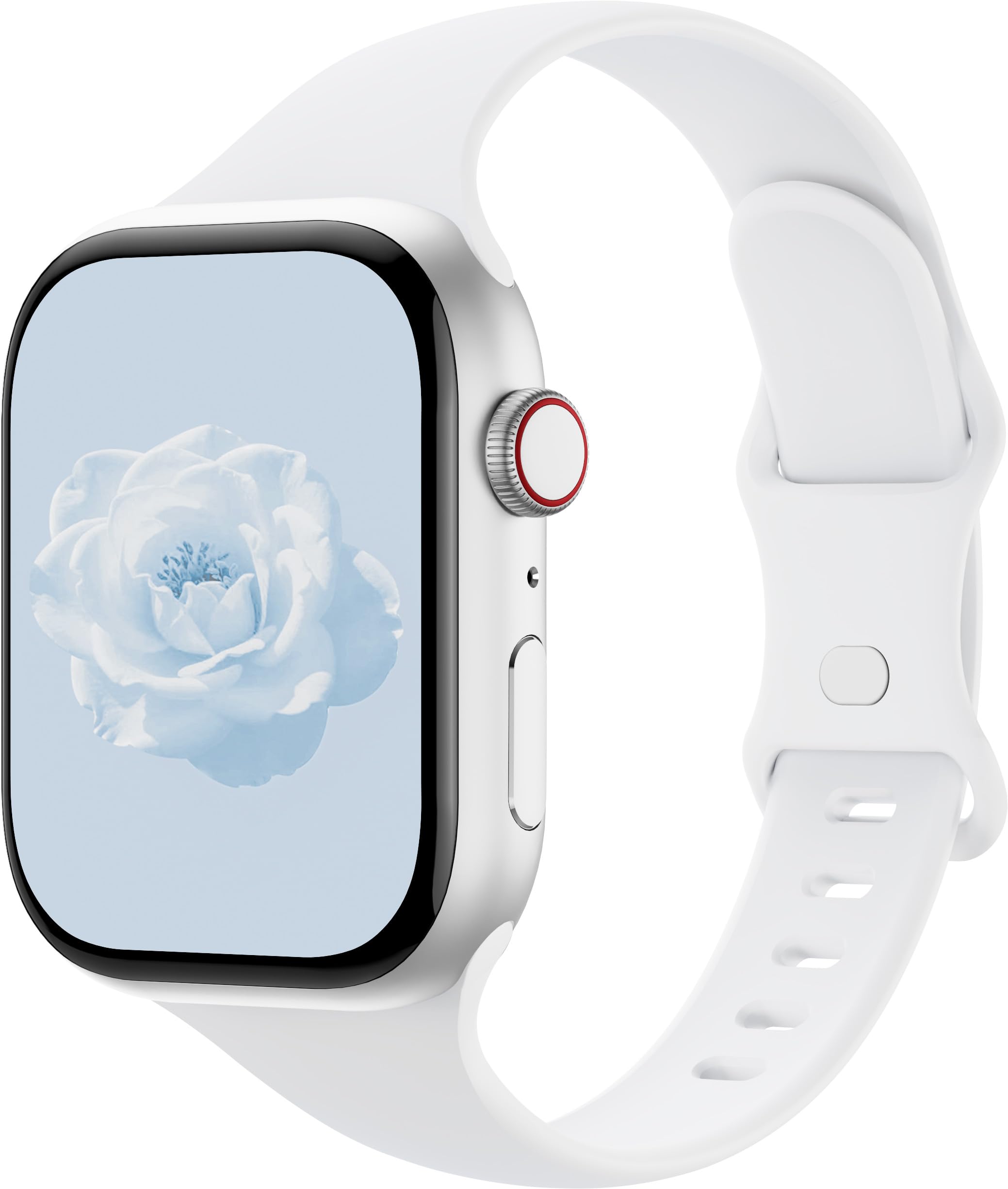 Bracelet en silicone compatible avec Apple Watch 41 mm, 38 mm, 40 mm, 46 mm, 45 mm, 42 mm, 44 mm, bracelet de rechange sport fin pour iWatch Series 11 10 9 8 7 6 5 4 SE Ultra 3 2