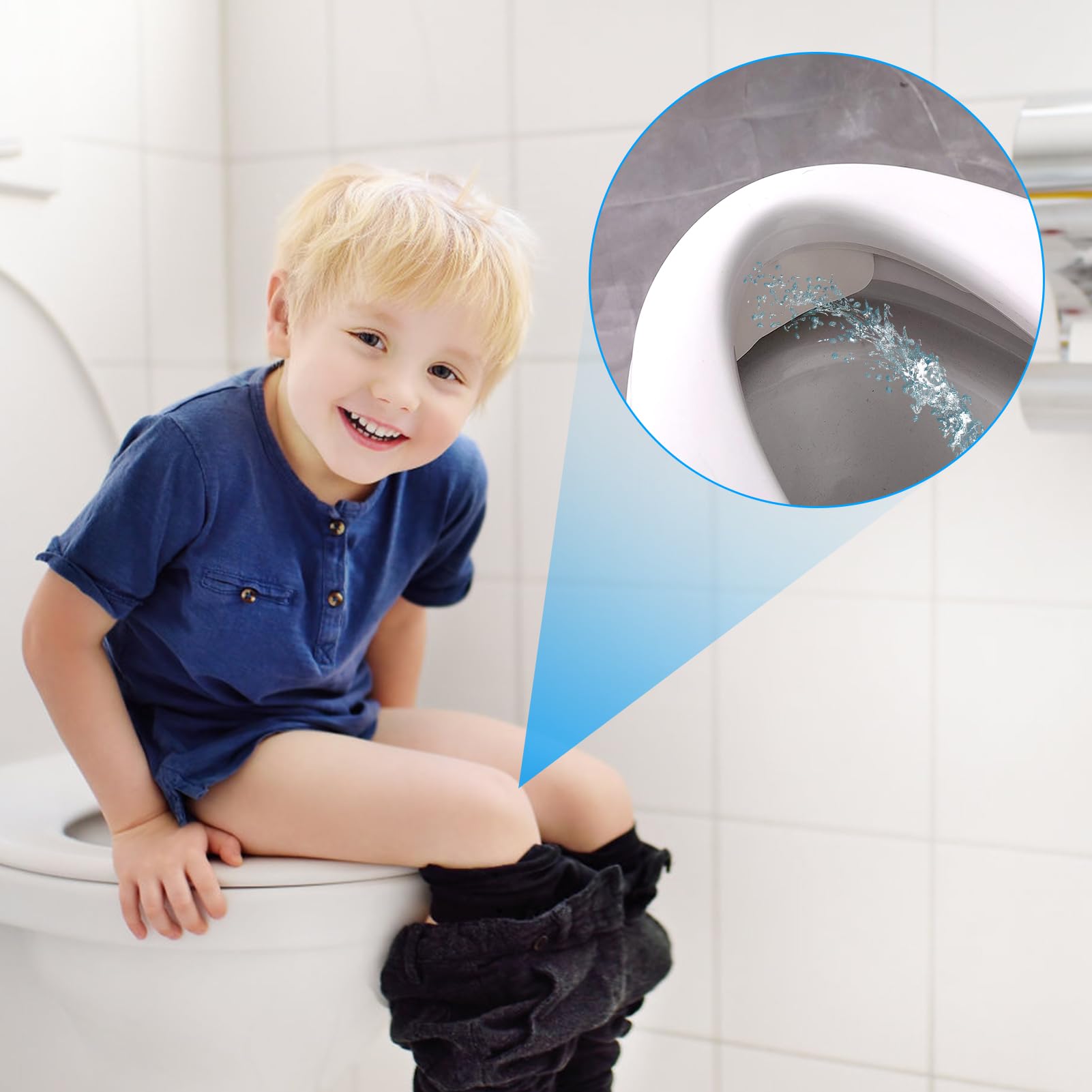 2 Pcs Déflecteur de Siège de Toilette, Conçu pour Empêcher les Eclaboussures d'urine, avec Ventouse et Réutilisable, Adapté aux Enfants et Aux Adultes.