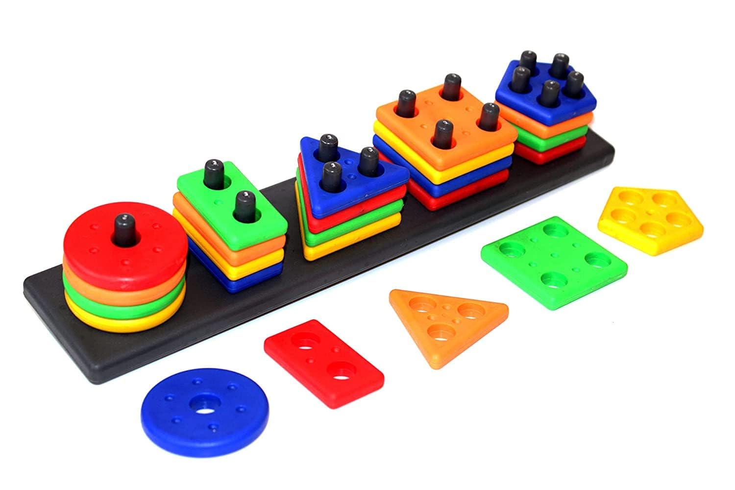 ADKD Geometric Board Blocks Sorting and Stacking Education Shapes and Colour Recognition Toys for Kids-Multicolor (Geo Block 1) (B0CBMJKH9F) Amazon Price History, Amazon Price Tracker