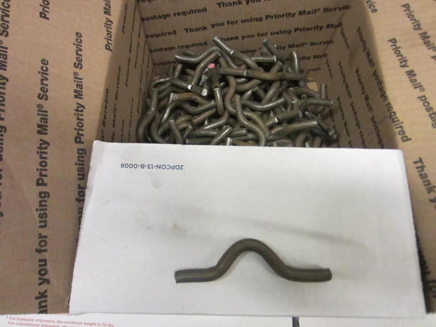 Weld on fence clips size 5/16 by 3/4 inch lot of 50 Cable Clips Safety Chain