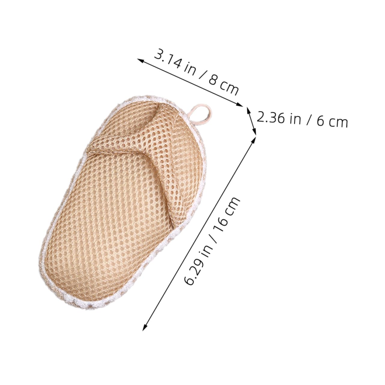 WOFASHPURET 2Pcs Exfoliating Bath Towel Handheld Body Scrubber with Finger Slots Quick Drying Shower Washcloth for Skin Exfoliation and Comfortable Use