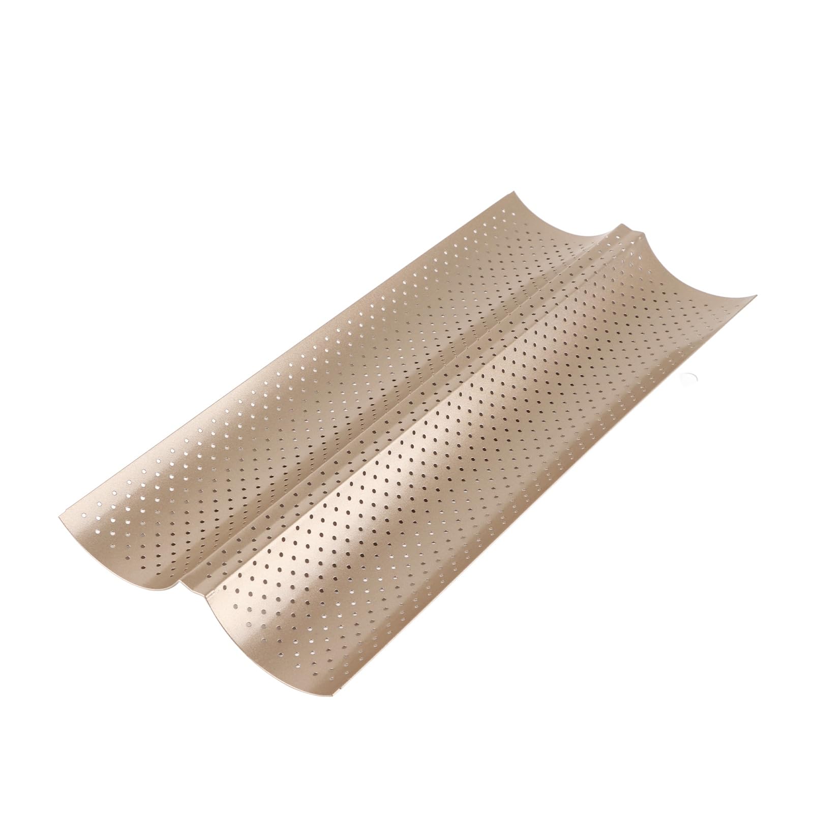 NDNCZDHC Nonstick Perforated Baguette Pan, French Baguette Pan for Baking, 2 Slots Bake Mold, Oven Toaster Pan for Home Kitchen