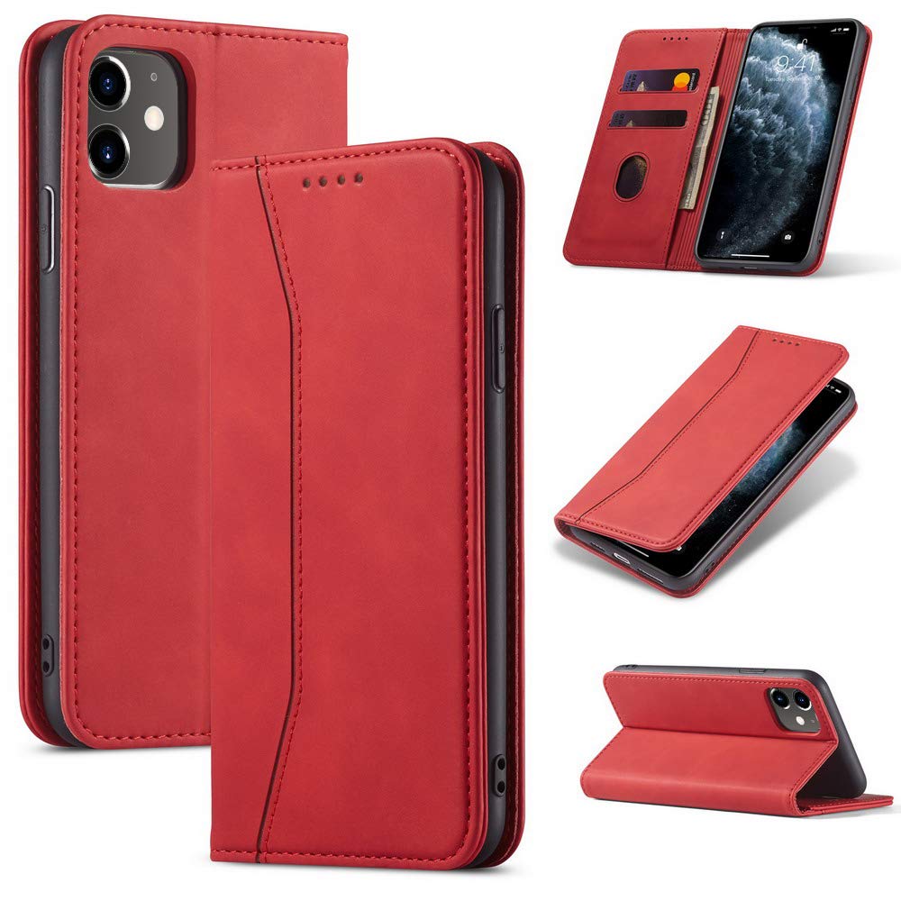 UEEBAI Wallet Case For IPhone 13 6.1 Inch, Premium PU Leather Case Vintage Wallet Flip Case Card