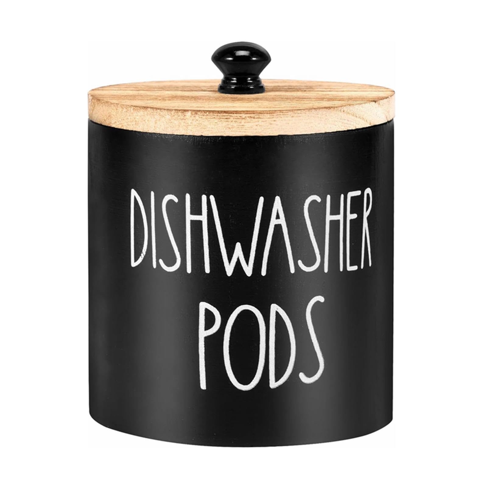 Laundry Pods Container Sturdy Organization for Countertop Bathroom Farmhouse Black-picture-24