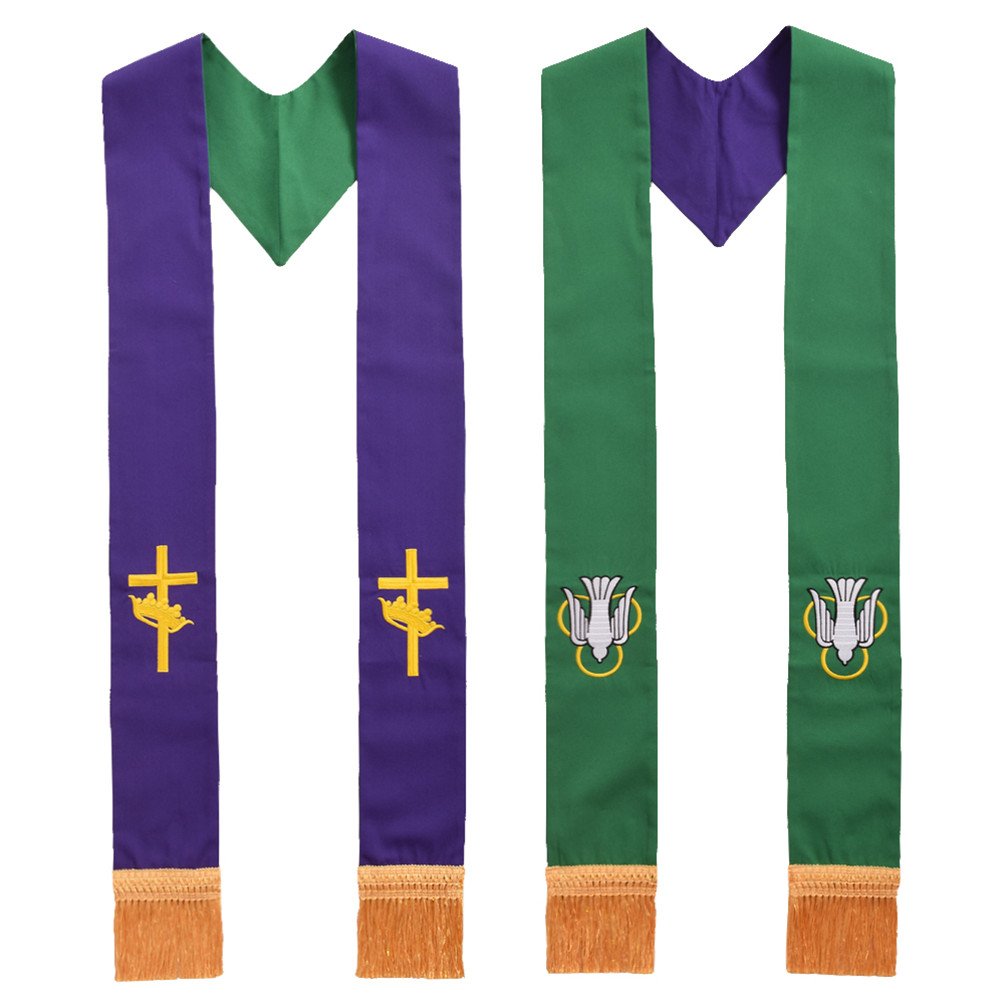 BLESSUME Bl-1 étole liturgique réversible Homme (lot de 1)