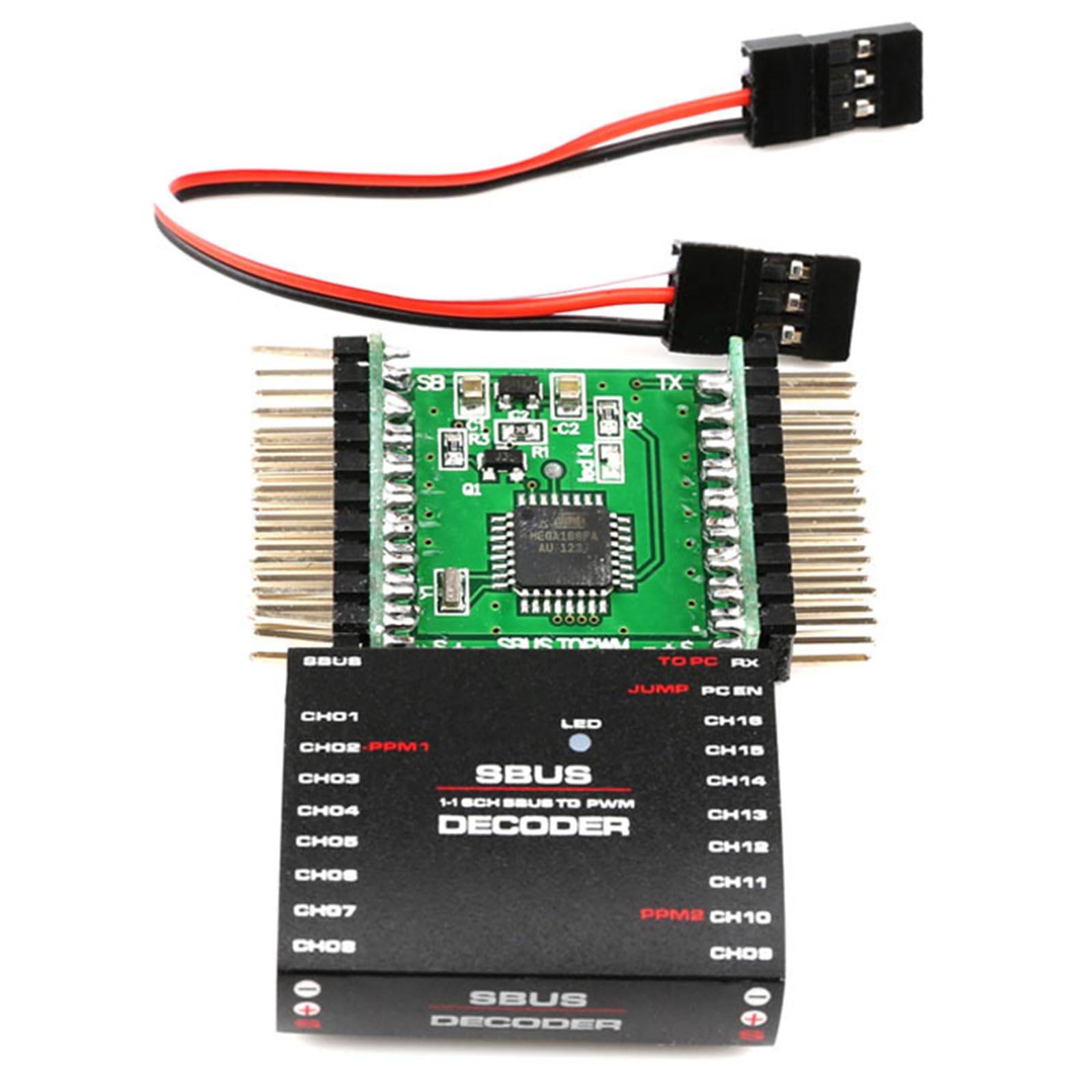 SBUS vers PPM Decoders Convertisseur 16 canaux Transverteur de signaux pour récepteur de signaux Orange