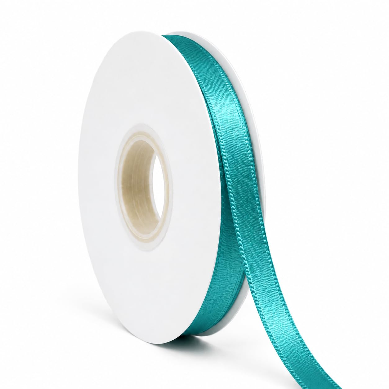 Photo 1 of IEDASING'S CHOICE Turquoise Blue Satin Ribbon 3/8 Inch x 50 Yards