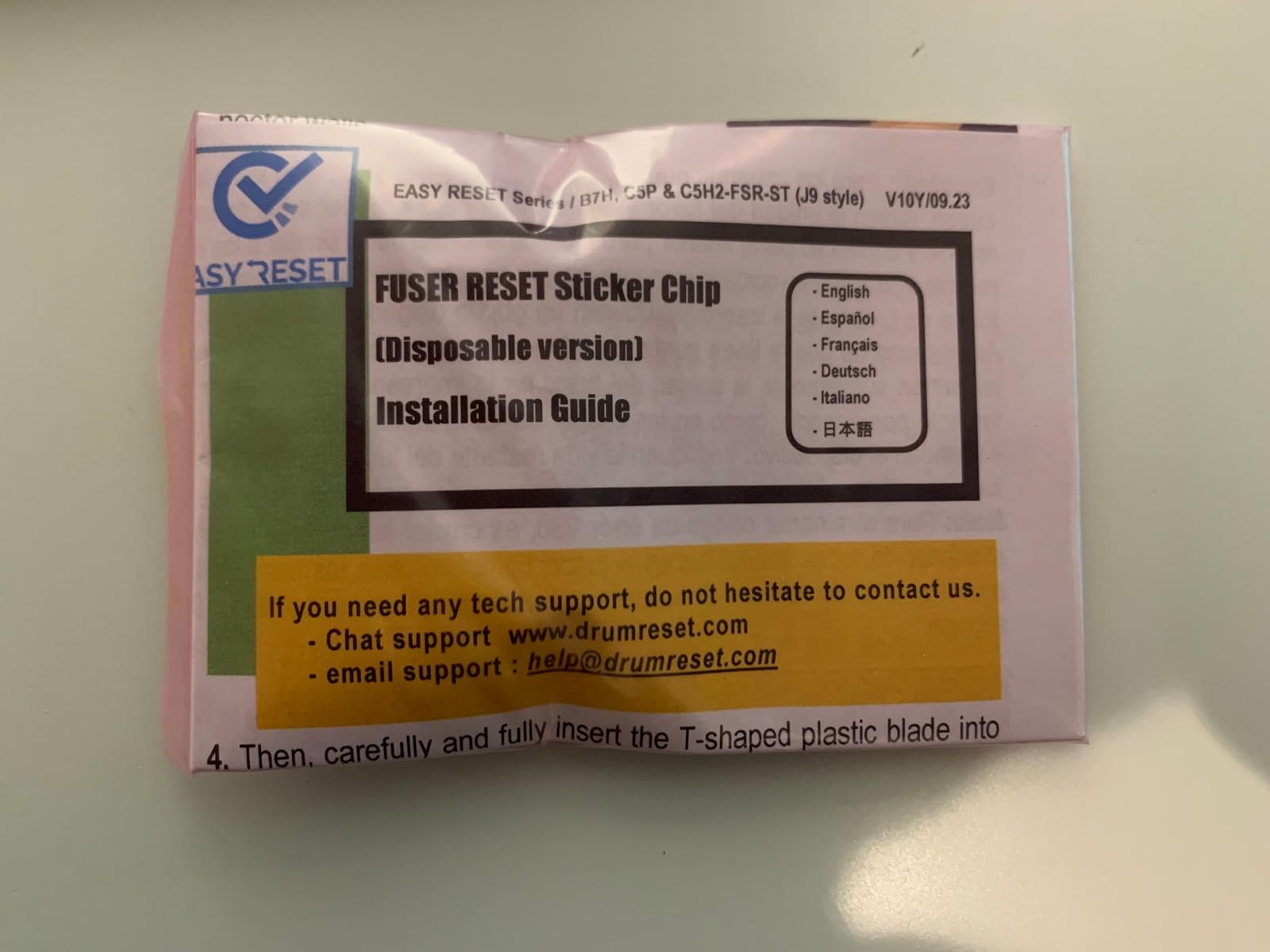 EASY RESETDrum Reset Sticker Chip for Toshiba e-Studio 264 263 262 224 223 222 CP CS Color and for Muratec MFX-C2700