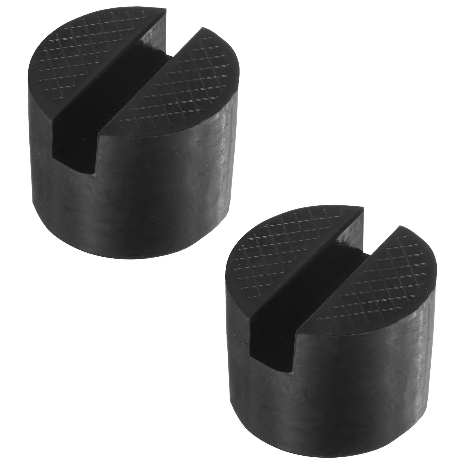 M METERXITY 2-Pack Floor Jack Rubber Pad, 2 Inch Dia Universal Rail Pinch Weld Stand Jack Round Pad Adapter for Change Tire/Oil Change, Jack Protector Cushioning Part