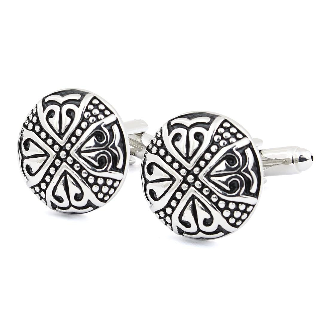 Contemporary Metal Art - (Round) Cufflinks for Men-image-28