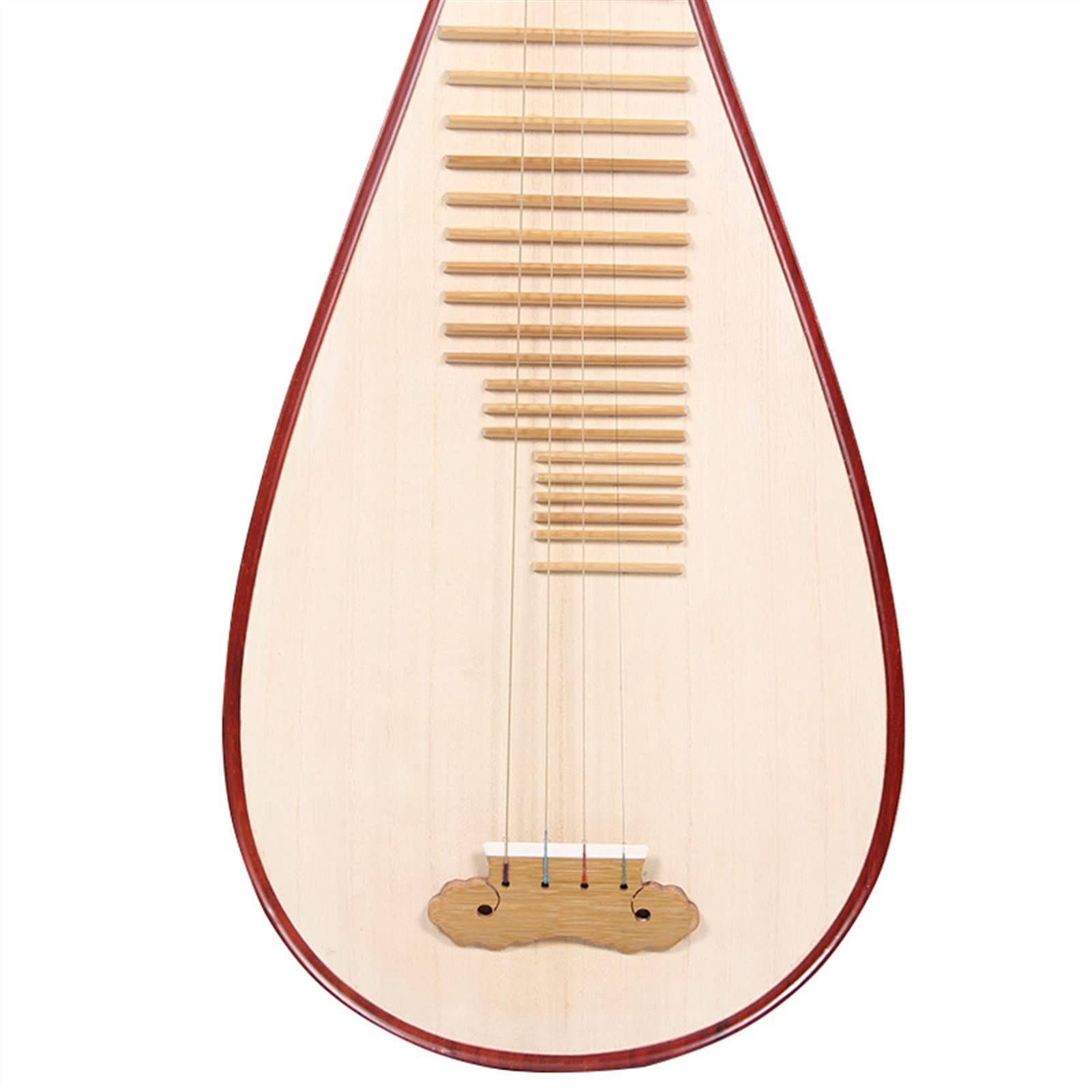 TSTS Hartholz Chinesische Pipa Erwachsener Spielende Grade-Test Mit Klaviereintrag Pipa Musikinstrument Rot Mahagoni-Material-Muschel Schnitzen Pipa