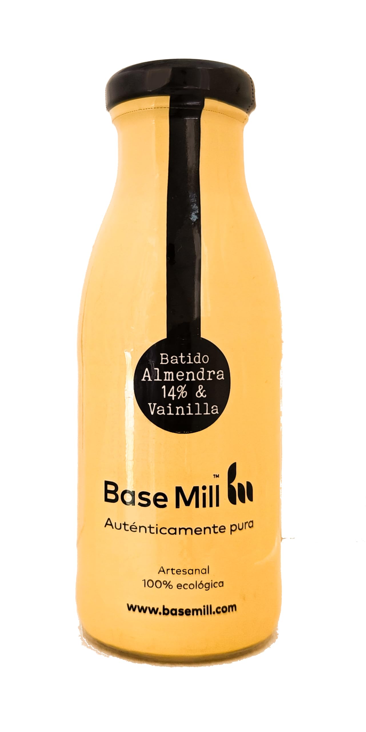 Base Mill Pack de 20 Batidos de Almendra Ecológicos – 250 ml– 5 Sabores: Natural, Dátil, Cacao, Canela, Vainilla – 100% Vegano, Sin Azúcares Añadidos, Sin Gluten, Alto en Proteínas, Bajo en Grasa