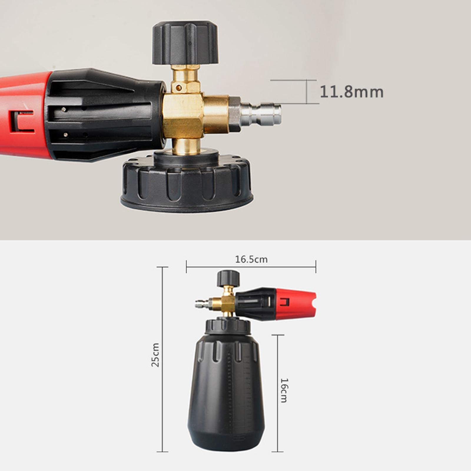 Foaming Sprayer Bottiglia Lancia Schiuma Regolabile Pistola Getto Pompa Lavaggio Pressione Materiale Plastica Acciaio Inox Funzionalità Regolabile