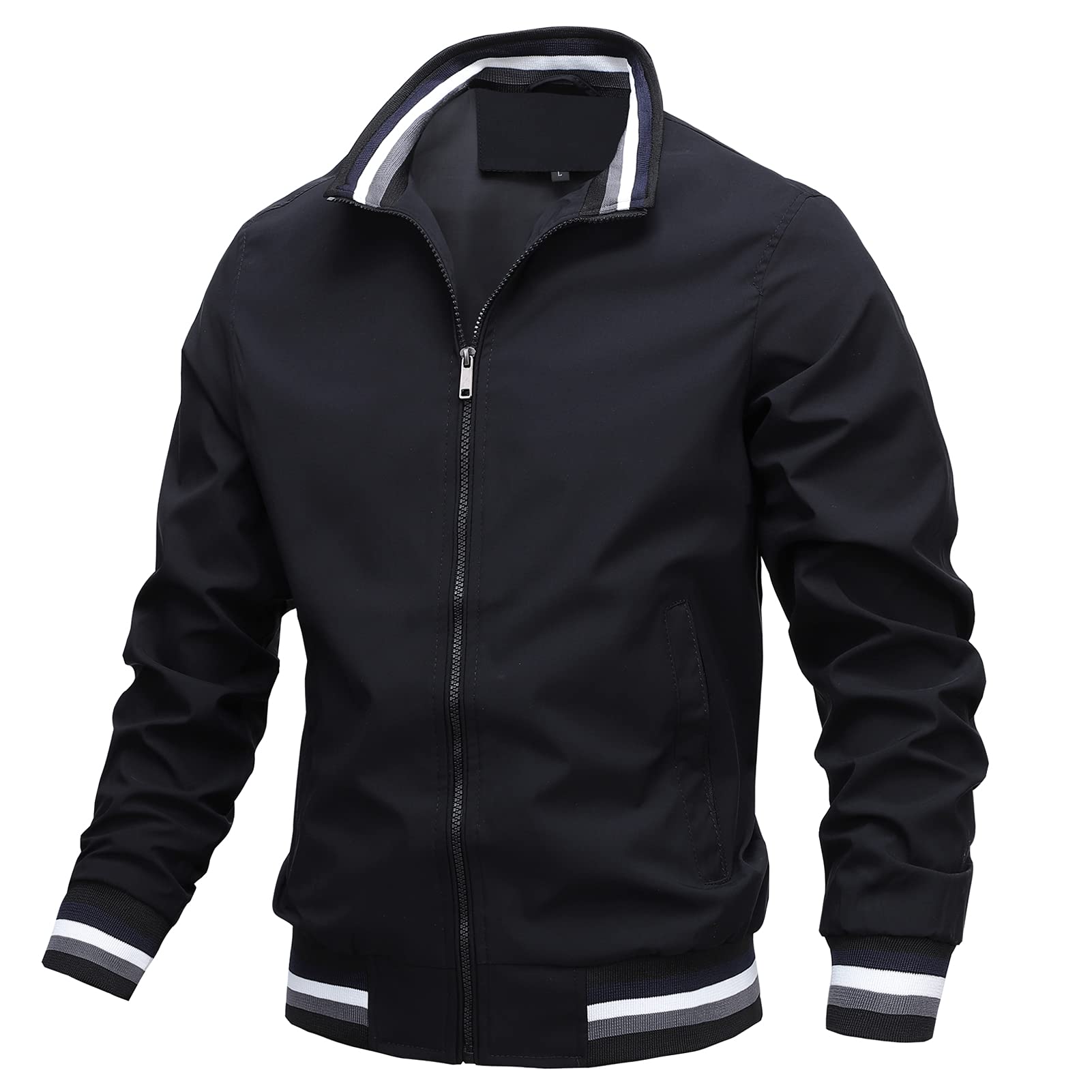 AIEOE Giacca Leggera da Uomo Casual Antivento Bomber Giubbino Classica Primavera Estate Giacchetto