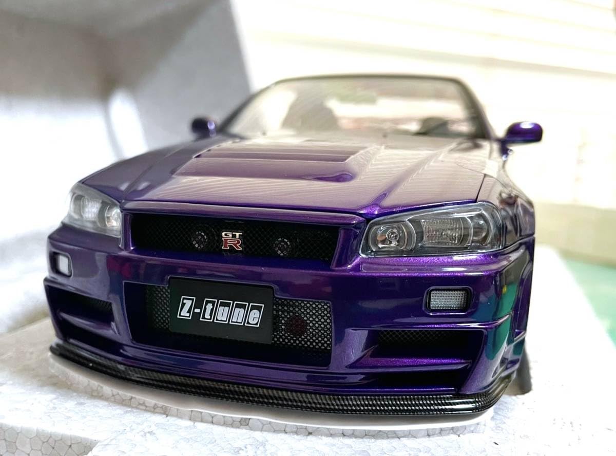 Amazon.co.jp: MOTOR HELIX 1/18 nismo R34 GT-R Z-tune パープル