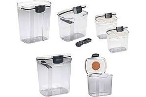 Progressive ProKeeper Airtight Canisters for the Kitchen6-Piece: The Ultimate Pantry Solution