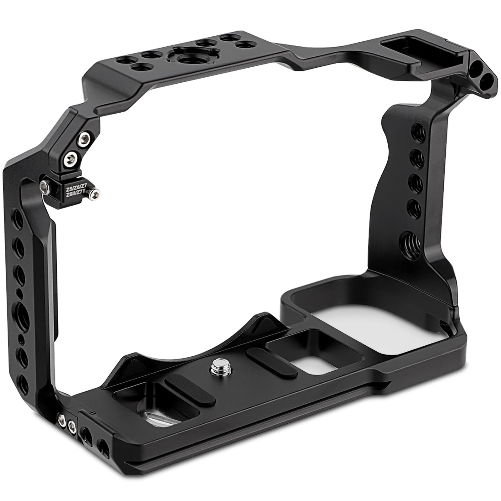Leftfoto Cage pour appareil photo Nikon Z6III/Z5/Z6/Z7/Z6II/Z7II, cadre de protection avec base Arca, cage vidéo pour prise de vue vidéo Vlog