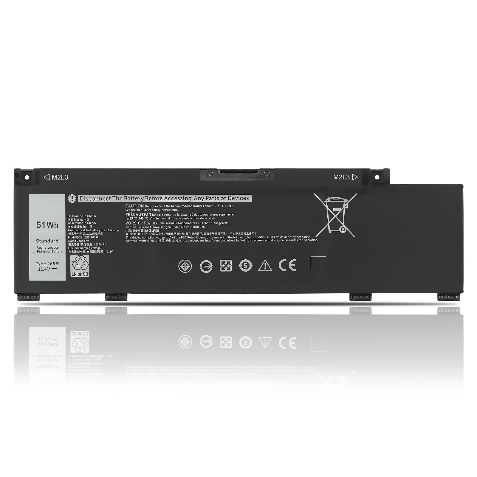 Batterie Ordinateur Portable MV07R 68Wh - Compatible Dell G3 15 3500/3590/3790, G5 15 5500/5505 SE