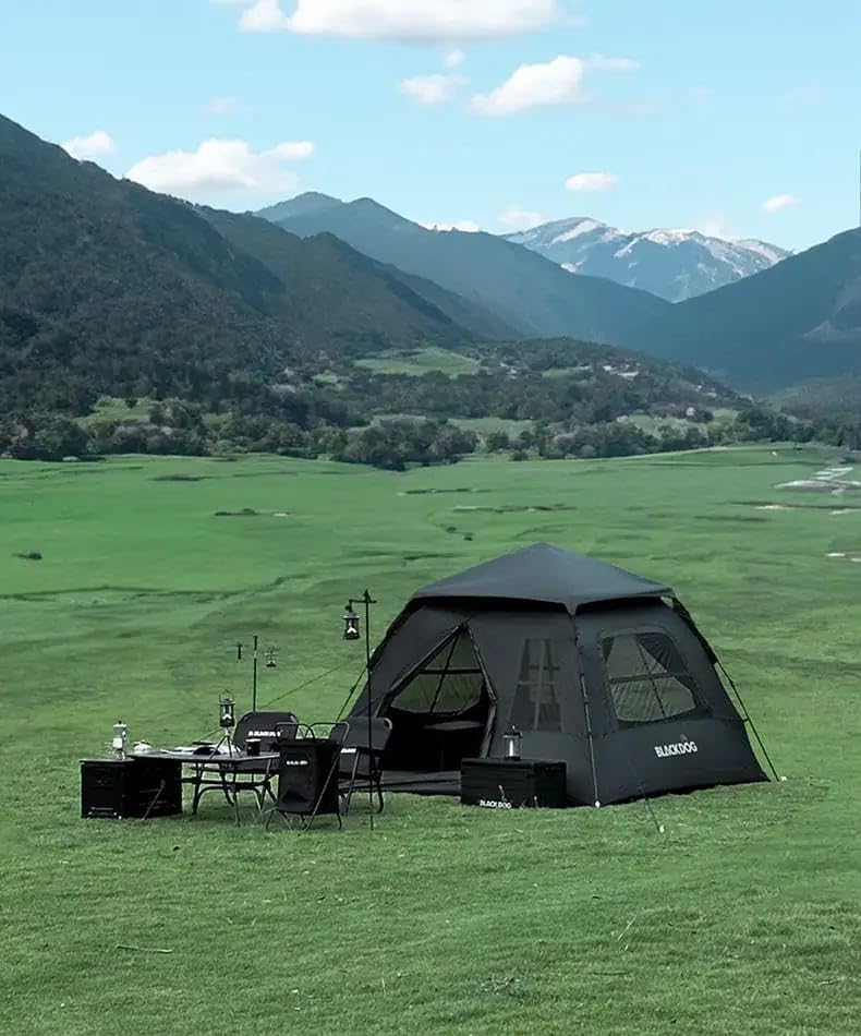 Tente de randonnée légère automatique étanche anti-UV 3-4 personnes