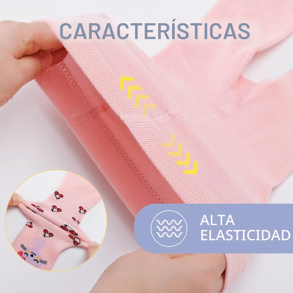 Leotardos para bebés niña ，Polainas Antideslizantes Medias para bebés niñas Ropa Infantil para Recién Nacido, Polaina de Tejido de algodón