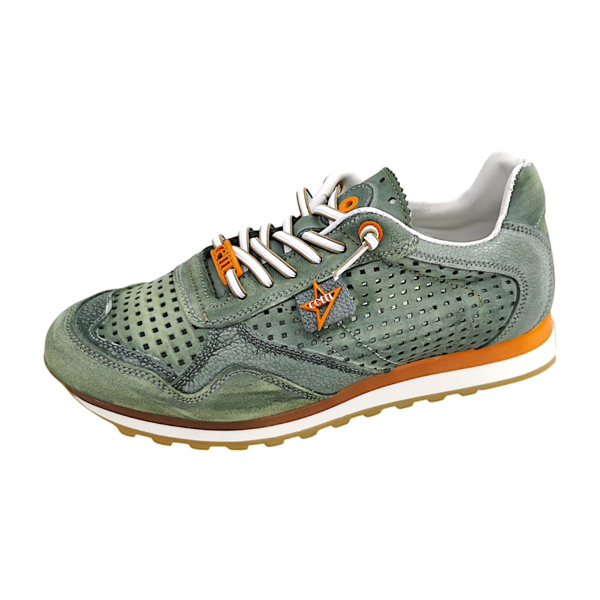 Cetti Herrenschuhe Schnürschuhe Grün Freizeit