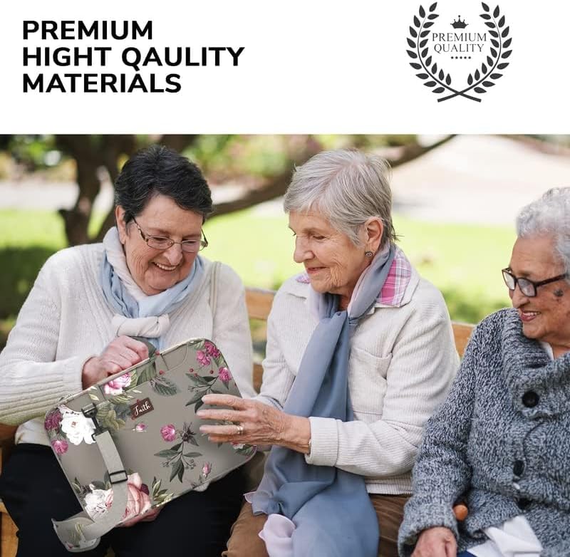 DEHITE Bible Bags for Women — Bible Covers for Women — Floral Black Bible Bag Carrying Case — Messenger Bag - Image 2